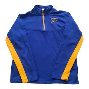 Mens NHL St Louis Blues Quarter Zip Sweatshirt